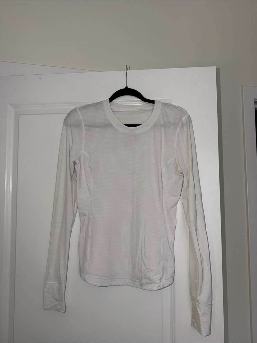 Lululemon White Long Sleeve Performance top